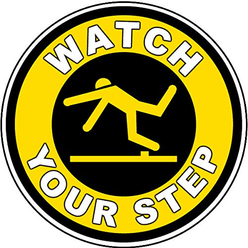 Safety & Warning Vinyl Stickers Bundle - 10-Pack Warehouse Floor Signs (10