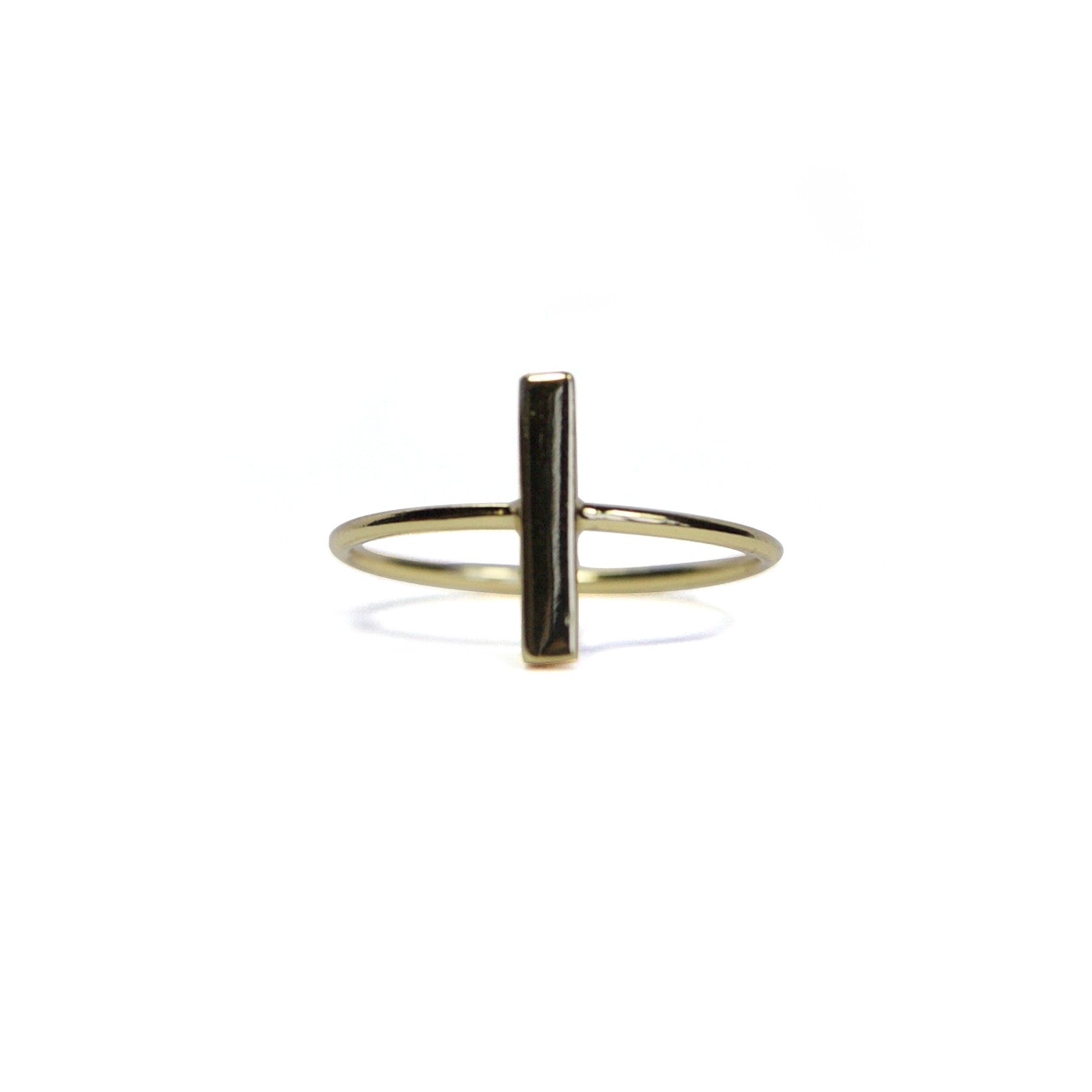 Gold Bar Ring for Women - Elegant Stackable Jewelry for Everyday Wear, Gifts & Special Occasions