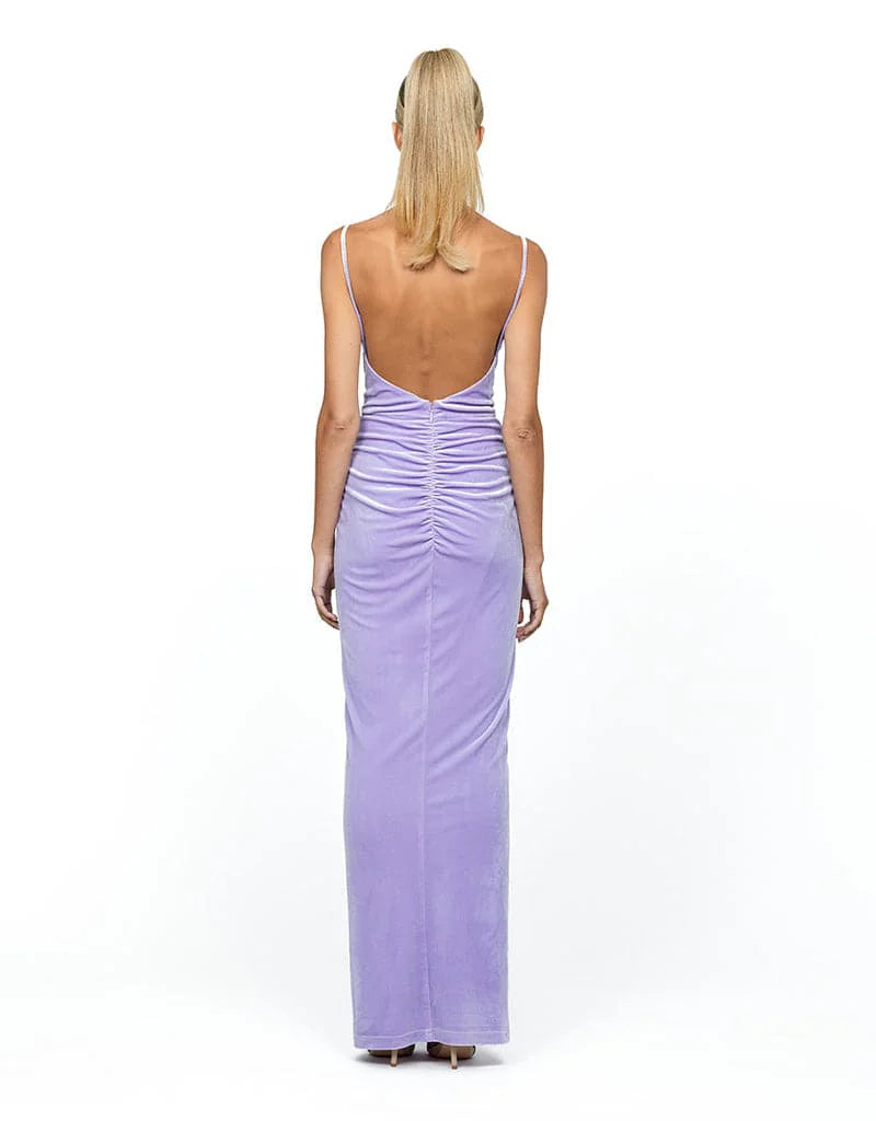 Elegant Maya Cowl Maxi Dress for Women - Boho Chic Long Flowy Dress with Deep V Neckline | Perfect for Beach Vacations, Summer Parties & Casual Outings