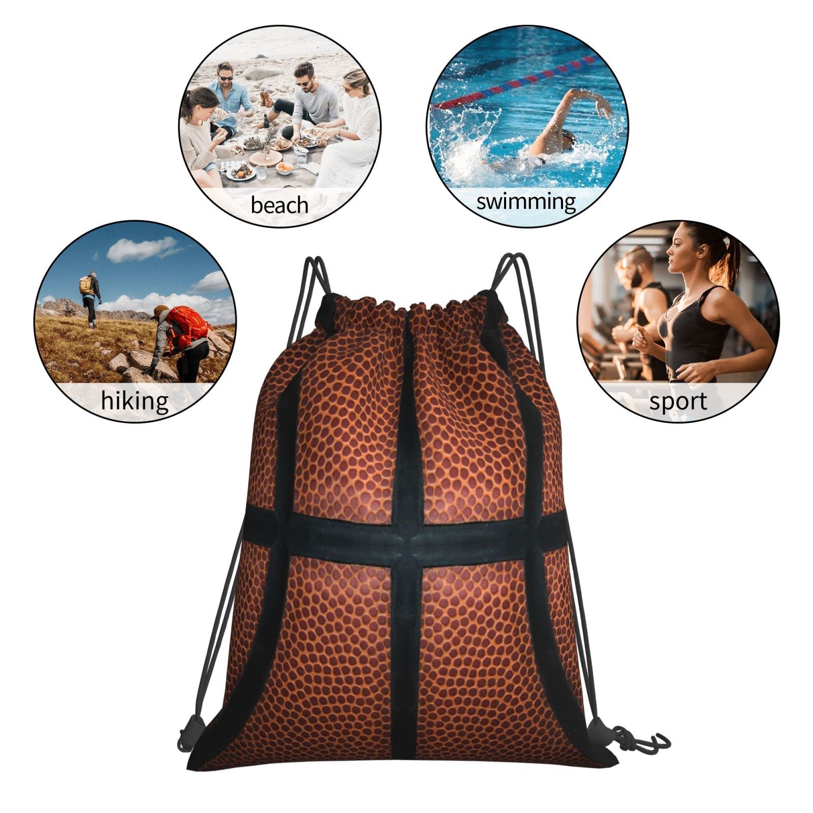 Drawstring Backpack - Lightweight Sports Gym Sack for Men & Women - Yoga, Travel, Shopping & Workout Essentials - Perfect for Gym, School, Beach and Outdoor Activities