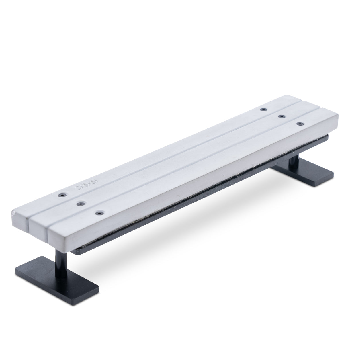GGC Fingerboard Ramp - Basic Series Concrete High Bench for Skateboard Tricks | Perfect for Finger Skateboarding Practice and Mini Ramp Stunts at Home or Office