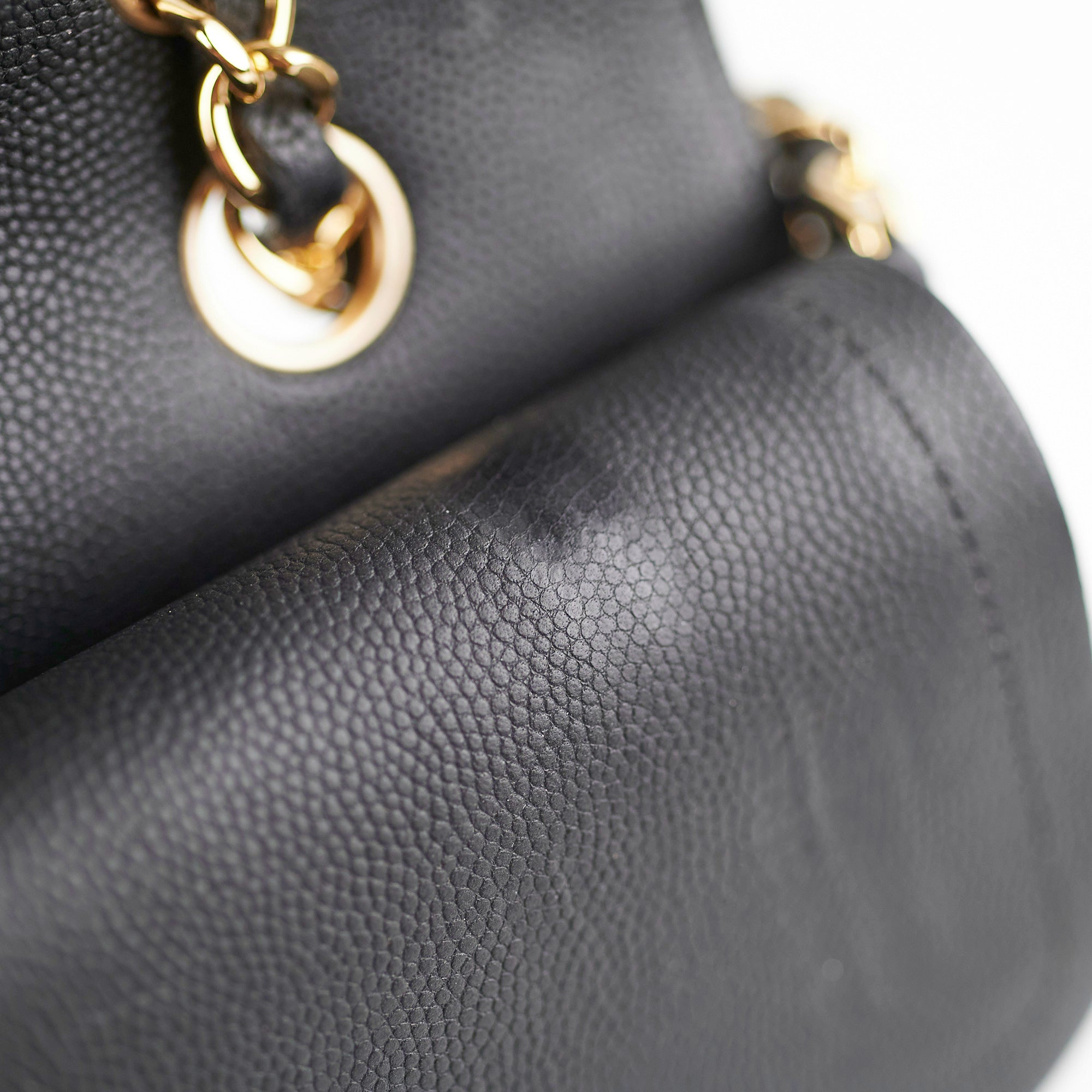 Chanel Chevron Classic Flap Bag Medium/Large Black Leather Handbag for Women - Perfect for Work, Evening Events & Luxury Fashion Accessories