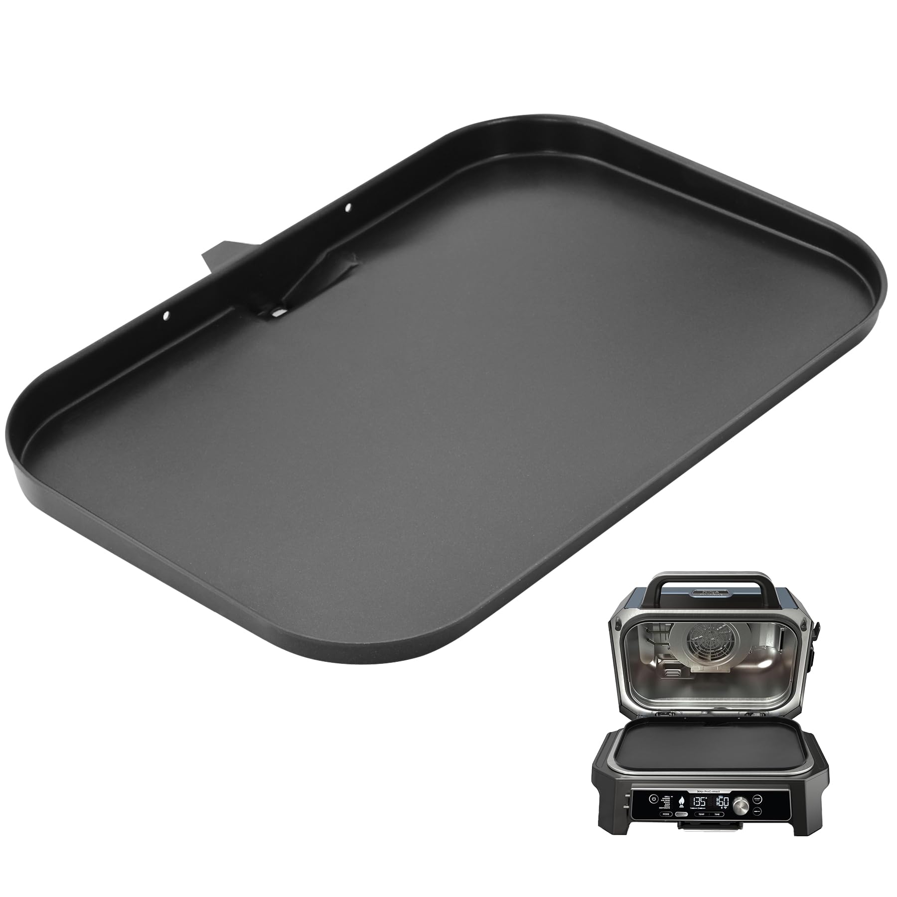Heavy-Duty Non-Stick Griddle Pan for Ninja Woodfire Pro XL Grill OG800 OG900 Series - XSKGRIDLXL Grill Griddle Plate with Oil Hole | Perfect for Outdoor BBQ, Camping & Backyard Cooking Accessories