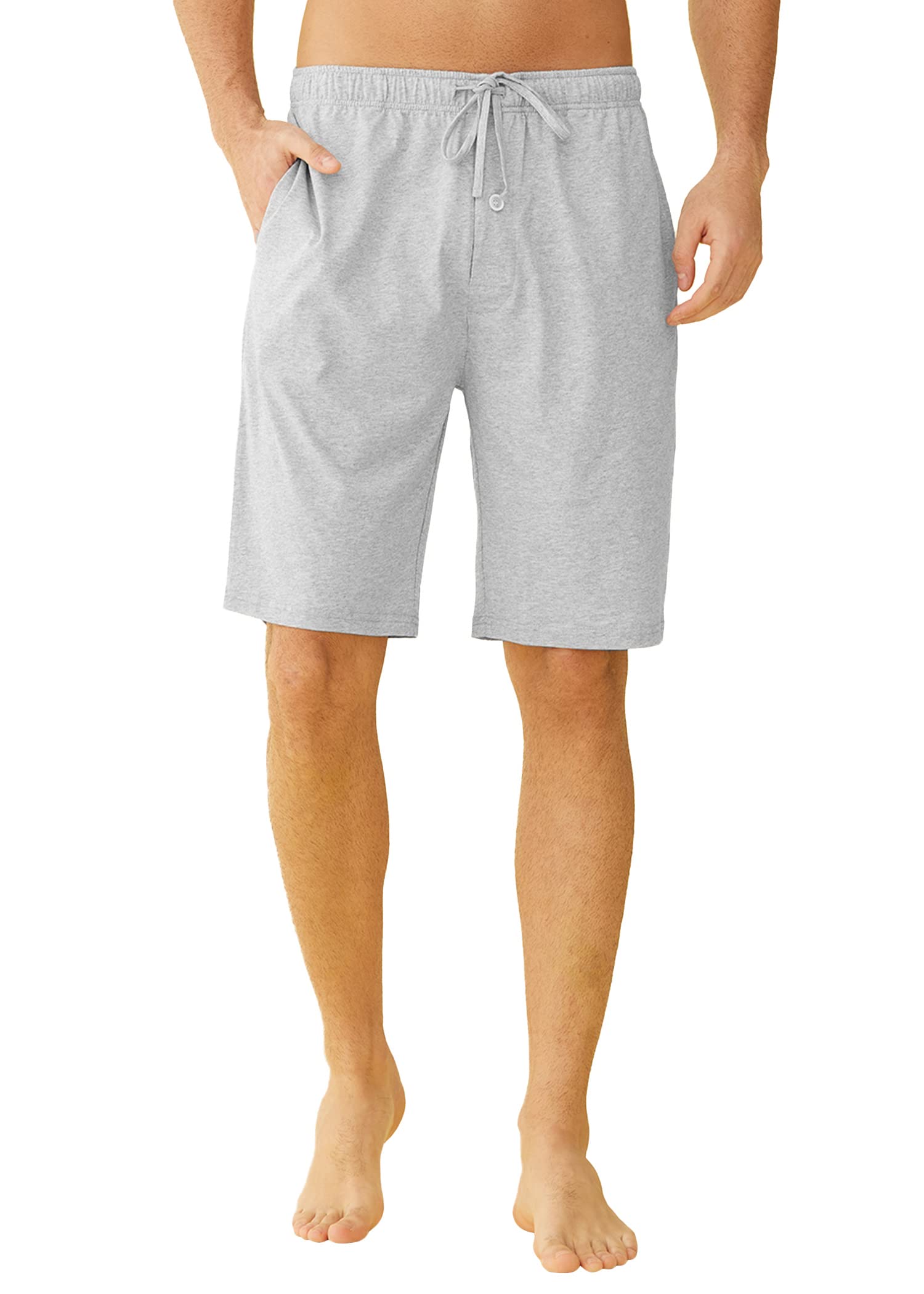 Men's Cotton Pajama Pants - Soft Lounge Sleep Shorts with Pockets | Comfortable Home Wear & Sleepwear for Relaxing