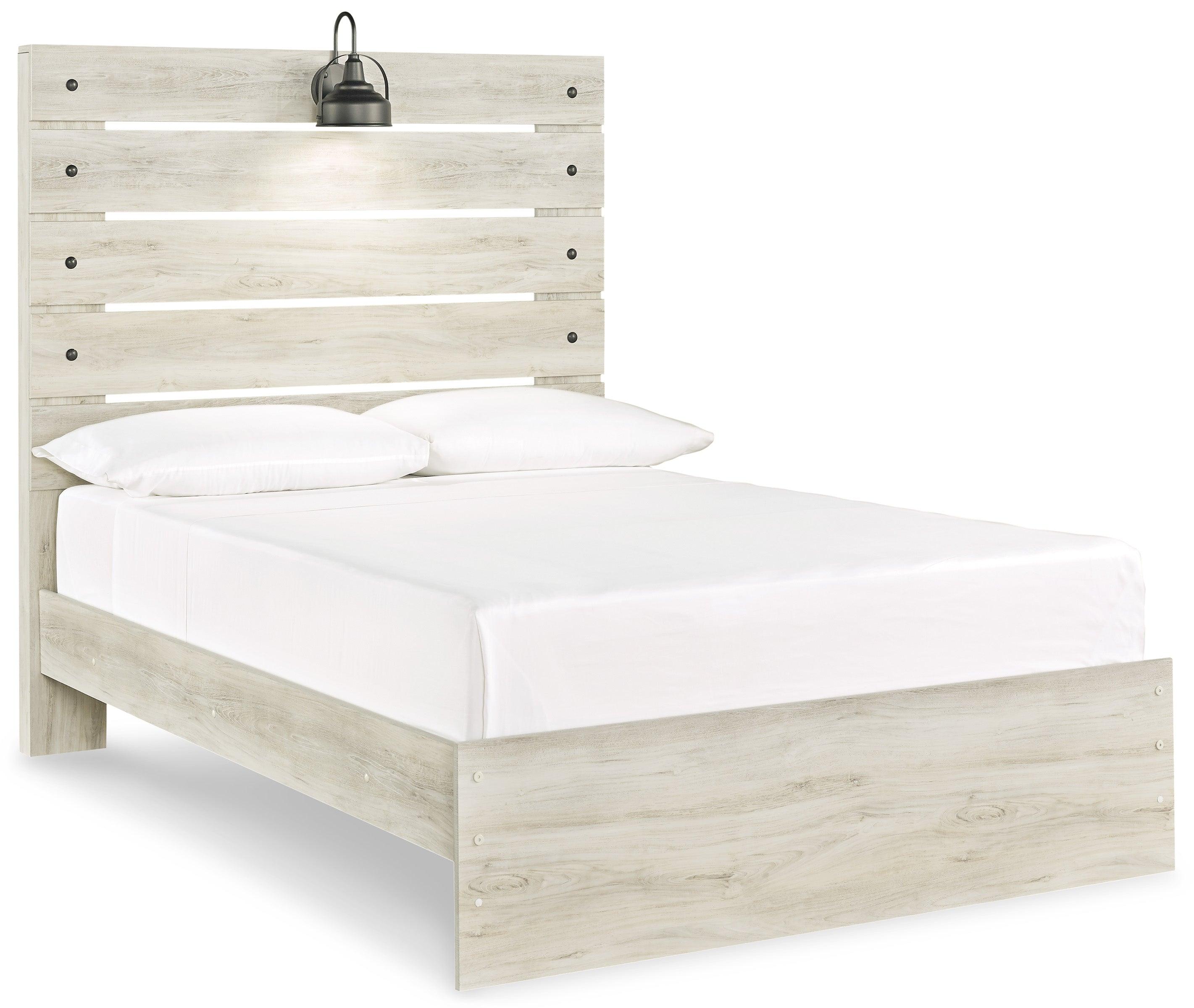 Cambeck Full Size Bed Frame B192 - 87/84/86 Inch Sturdy Platform Bed with Wooden Slats - Perfect for Bedroom, Guest Room & Dormitory
