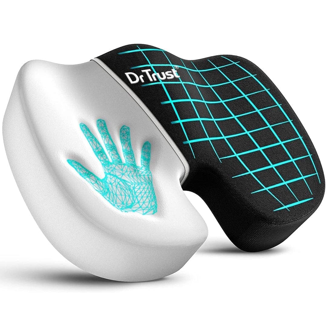 Dr Trust USA Orthopedic Coccyx Pillow - Donut Cushion for Tailbone Pain Relief & Post-Surgery Support - Perfect for Office Chairs, Car Seats & Wheelchairs