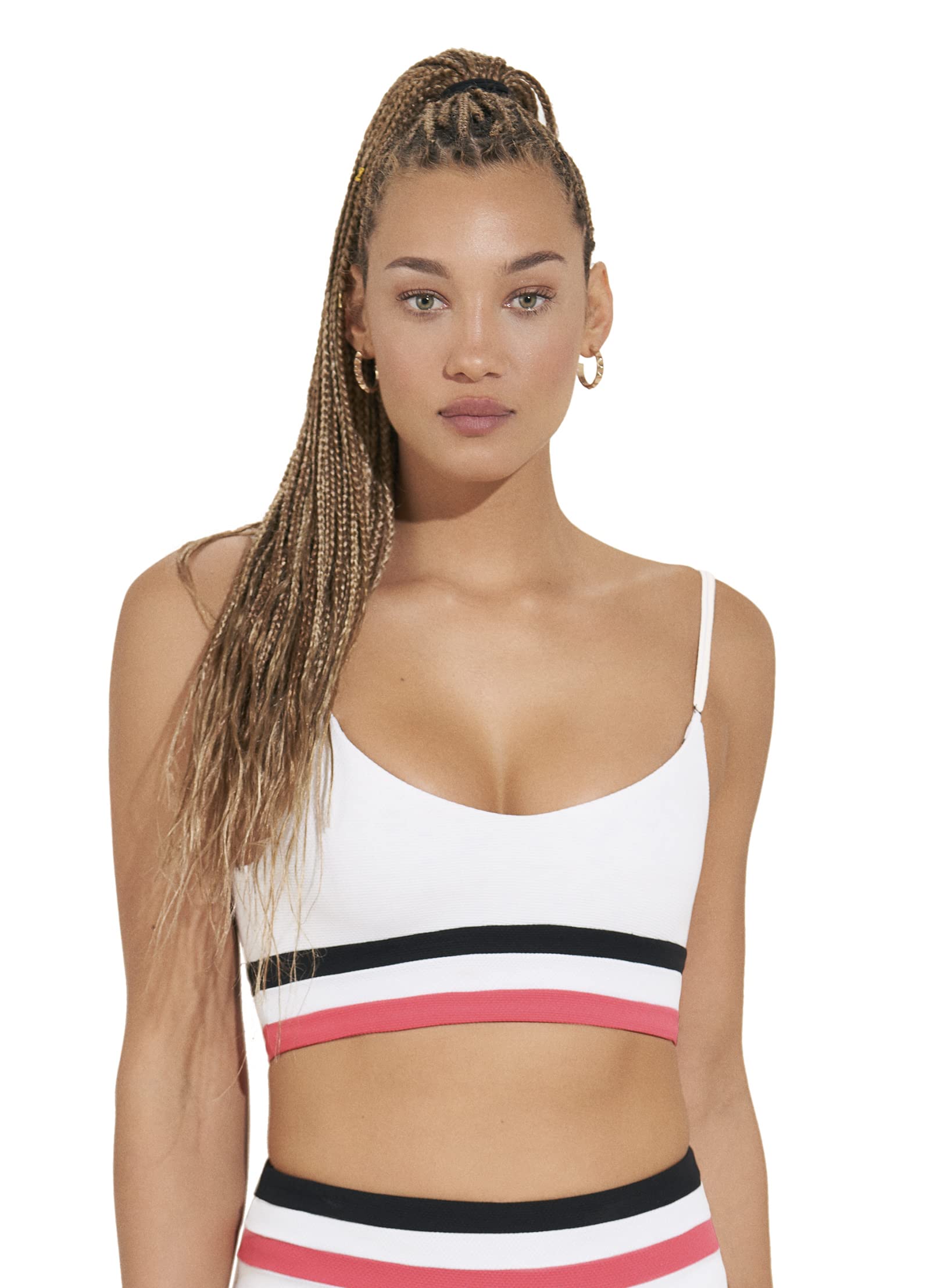 Maaji Women's Sporty Bralette Top with Removable Soft Cups - Comfortable Yoga & Workout Activewear for Gym, Running & Lounge Wear