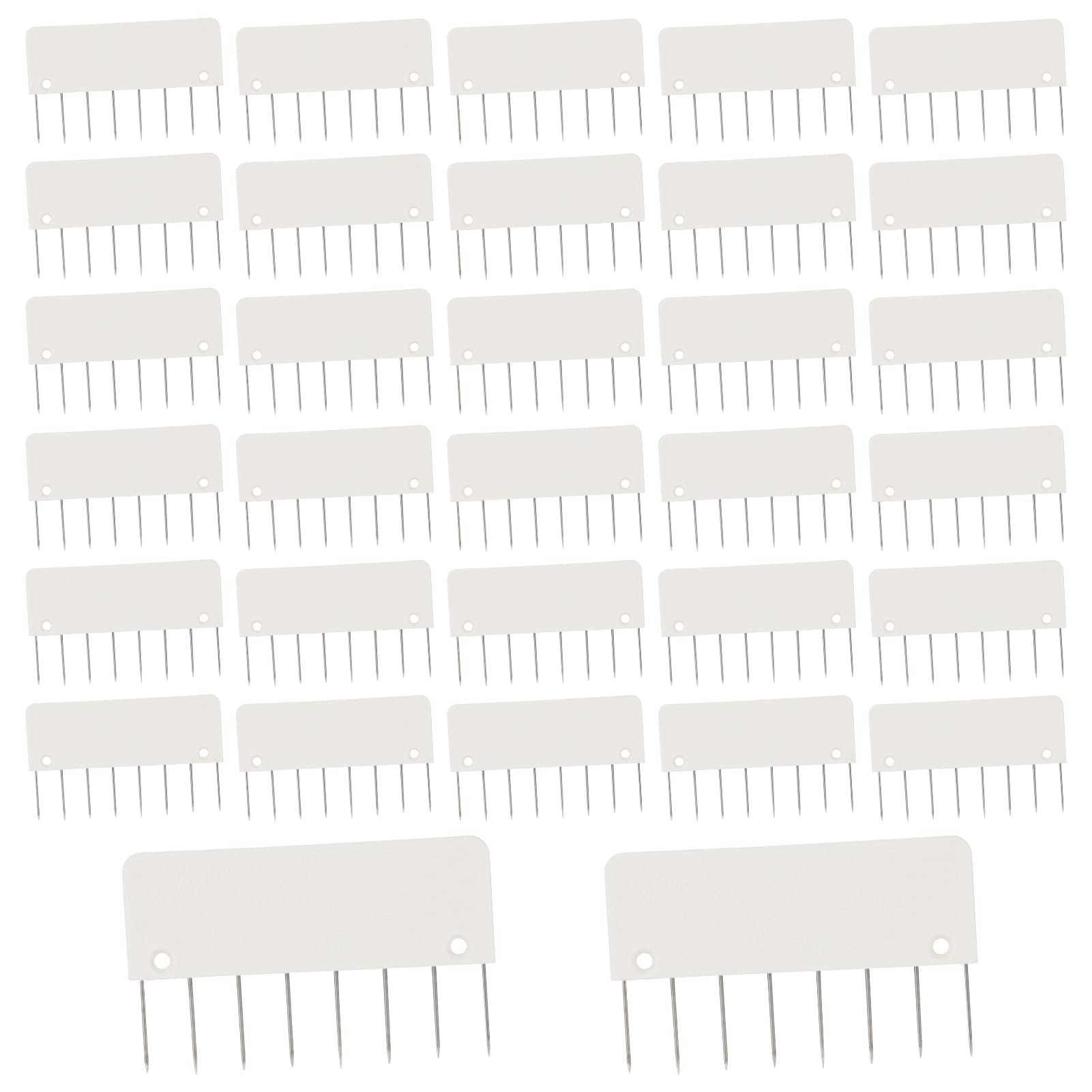 LAMXD 8 Pins Knit Blocking Pins Kit with 32 Combs - Perfect for Blocking Knitting, Crochet, Lace & Needlework Projects - Works with Knitting Blocking Mats - Ideal for Handmade Shawls, Sweaters & DIY Craft Projects
