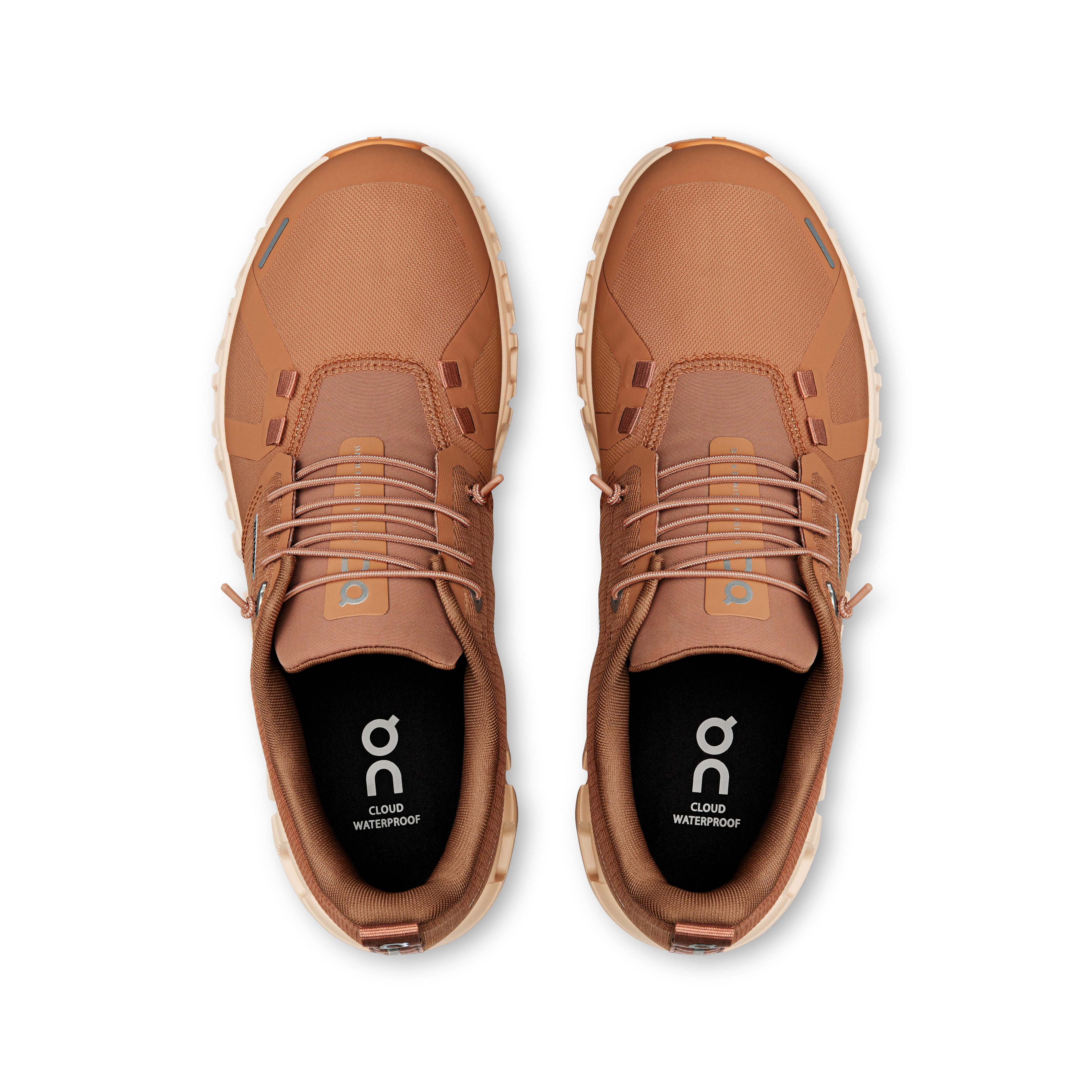 On Running Women's Cloud 6 WP Waterproof Running Shoes - Sandstone/Blonde | Lightweight & Cushioned for Trail Running, Hiking & Outdoor Activities