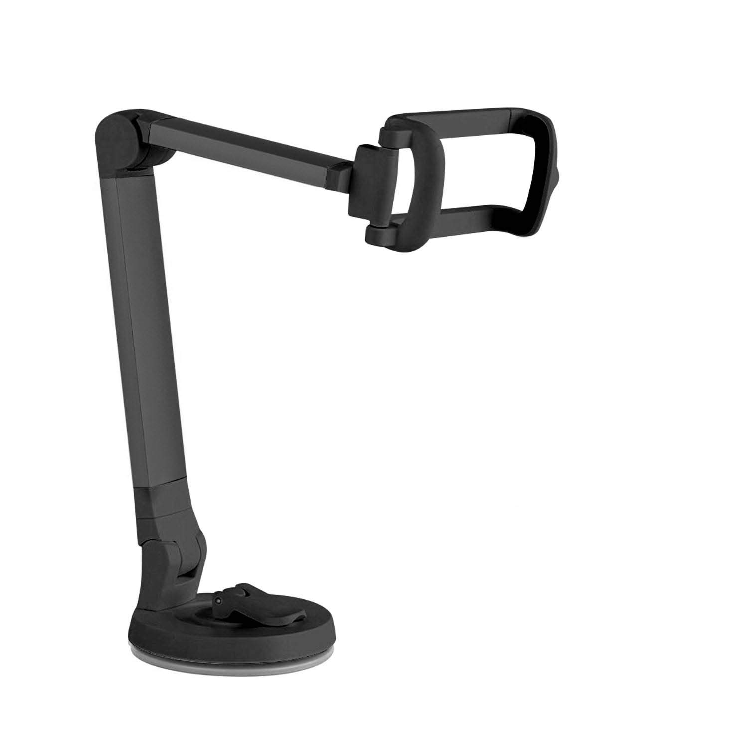 Universal Car Phone Mount Holder - Adjustable & Foldable Windshield & Dashboard Stand with Strong Suction Cup for iPhone, Android Smartphones (Black) | Perfect for GPS Navigation, Hands-Free Calling & Road Trips