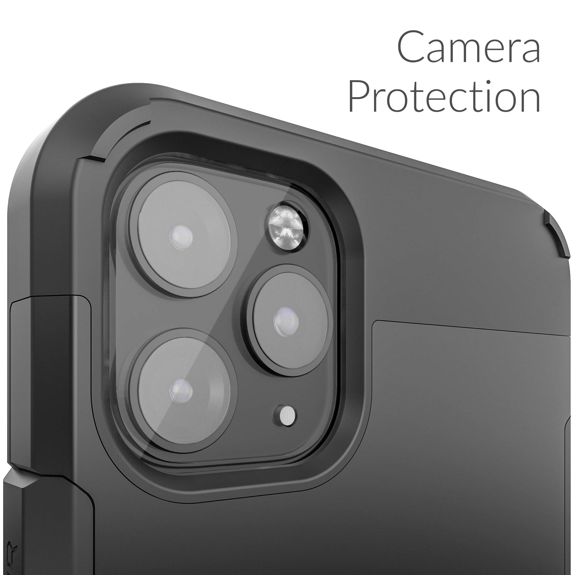 **Crave Heavy-Duty Shockproof Case for iPhone 11 Pro Max (6.5 Inch) - Black | Military-Grade Protection | Slim Fit & Anti-Scratch | Perfect for Outdoor, Travel & Daily Use**
