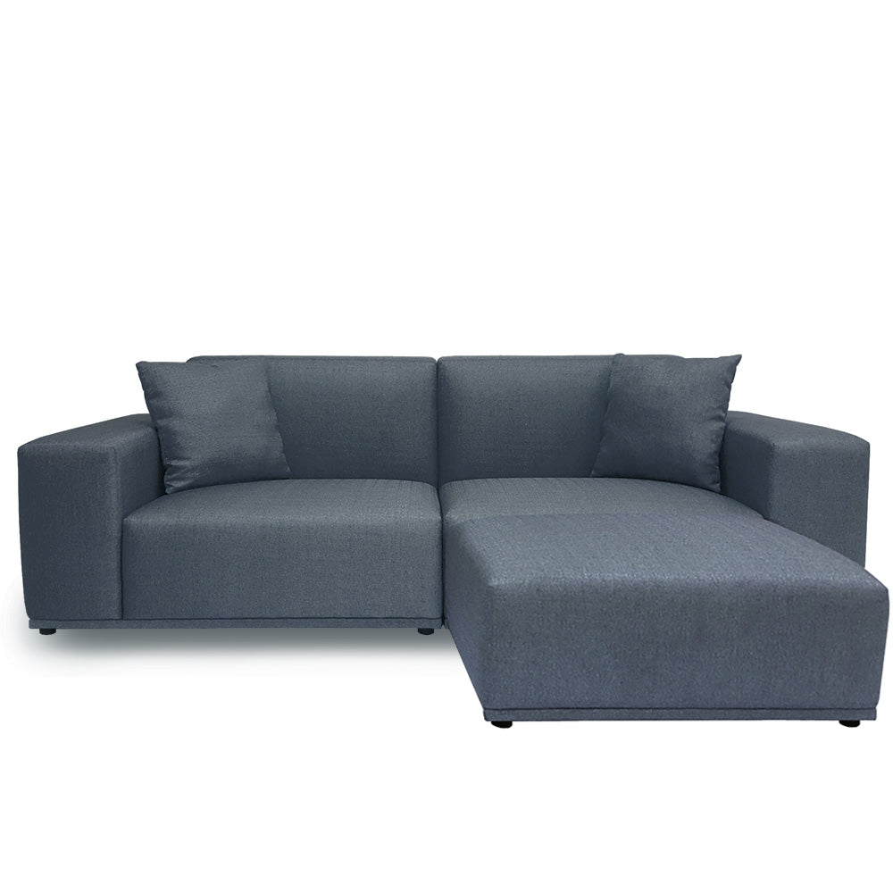 3 Seater Modular Sofa with Ottoman | EcoClean Fabric | Modern Living Room Furniture for Small Spaces | Perfect for Apartments & Home Offices