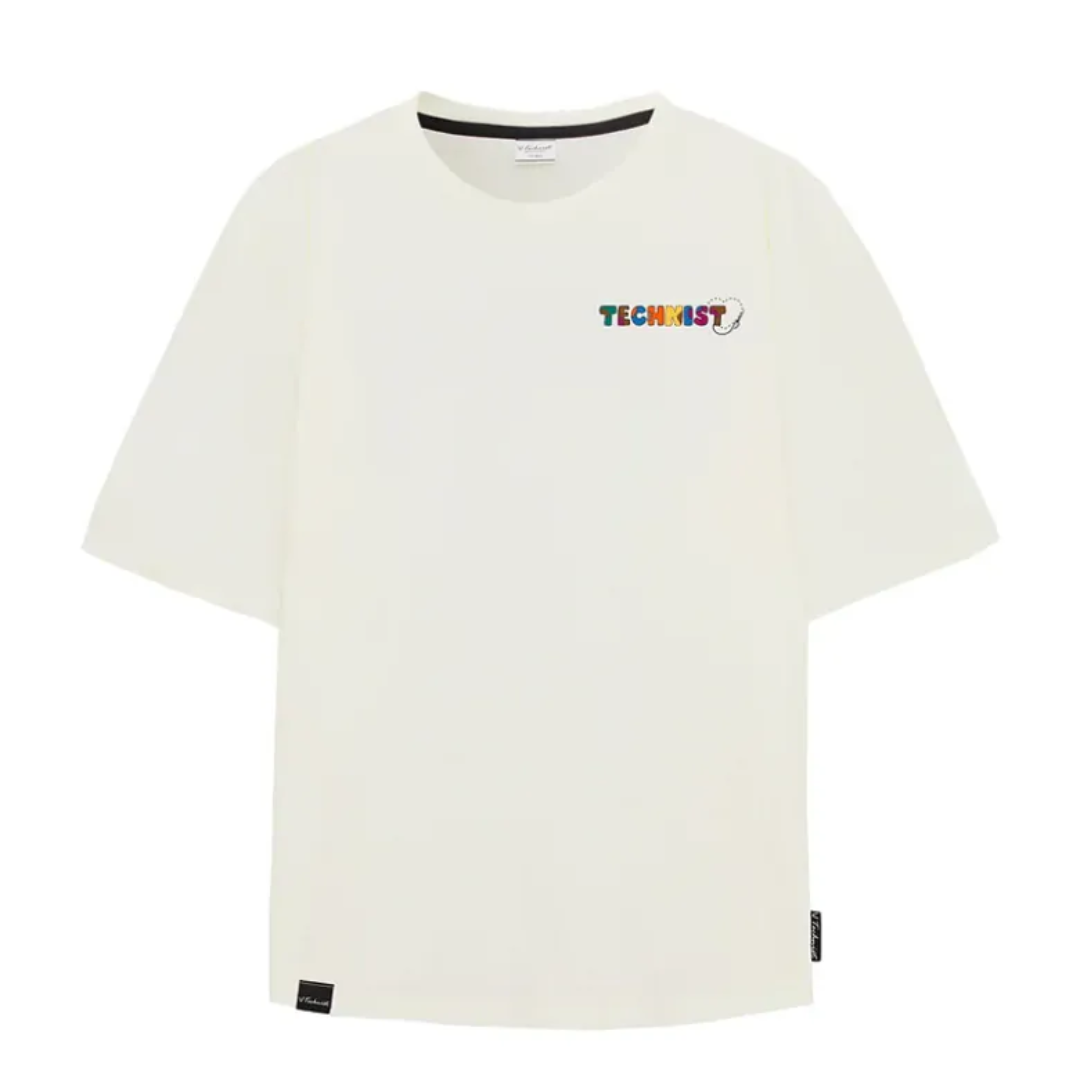 Technist TNT 5481 Cotton Comfort Unisex T-Shirt - Soft Breathable Tee for Basketball & Casual Wear [Cream]