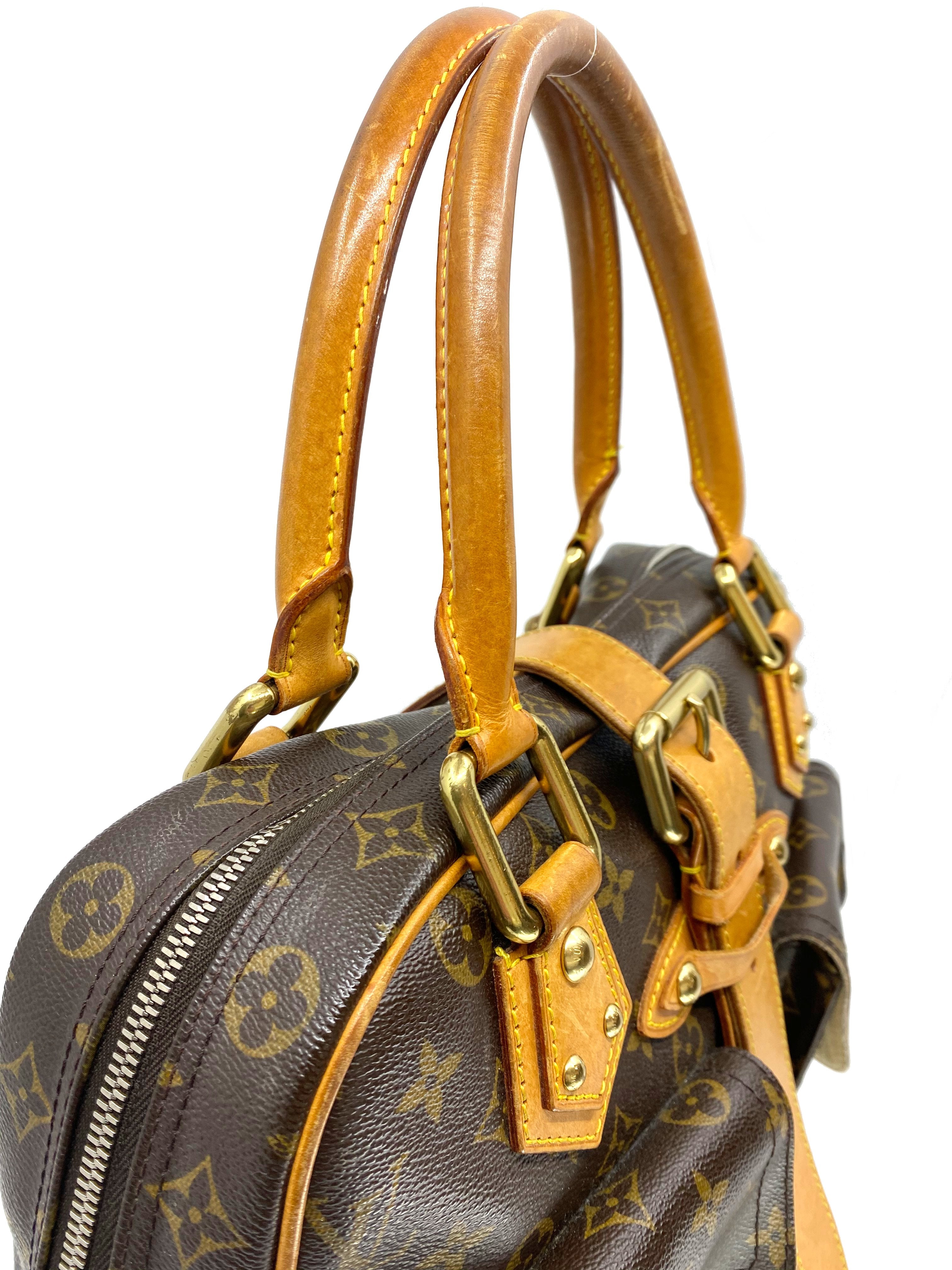 Authentic Louis Vuitton Monogram Canvas Manhattan GM Handbag - Luxury Designer Tote for Women, Perfect for Work, Travel & Everyday Use