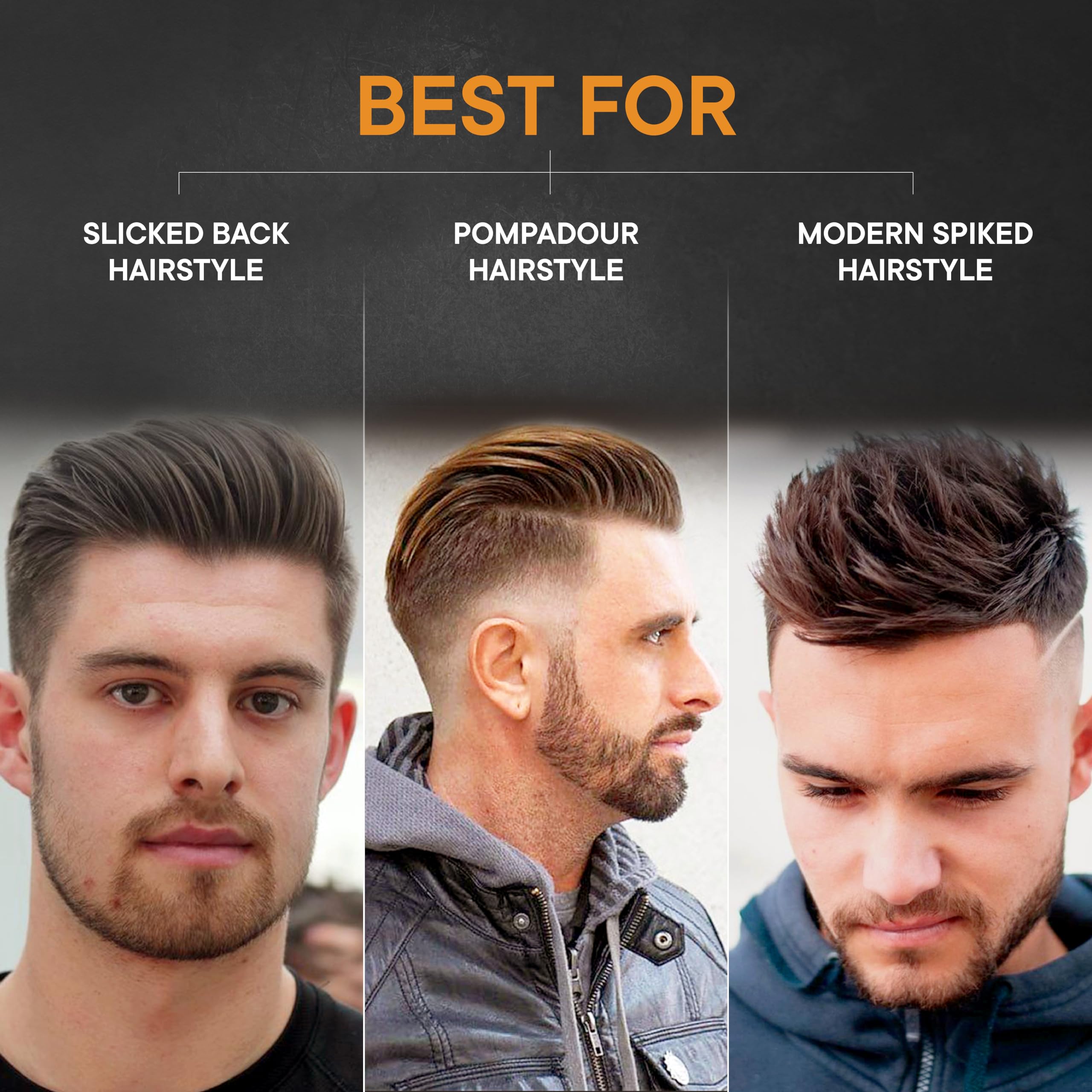 Premium Men's Hair Styling Cream - 100g | Strong Hold & Nourishing Formula | Paraben & Sulfate Free | Non-Greasy Coconut Oil & Keratin Hair Cream for Dry, Frizzy Hair | Perfect for Daily Styling, Work & Special Occasions