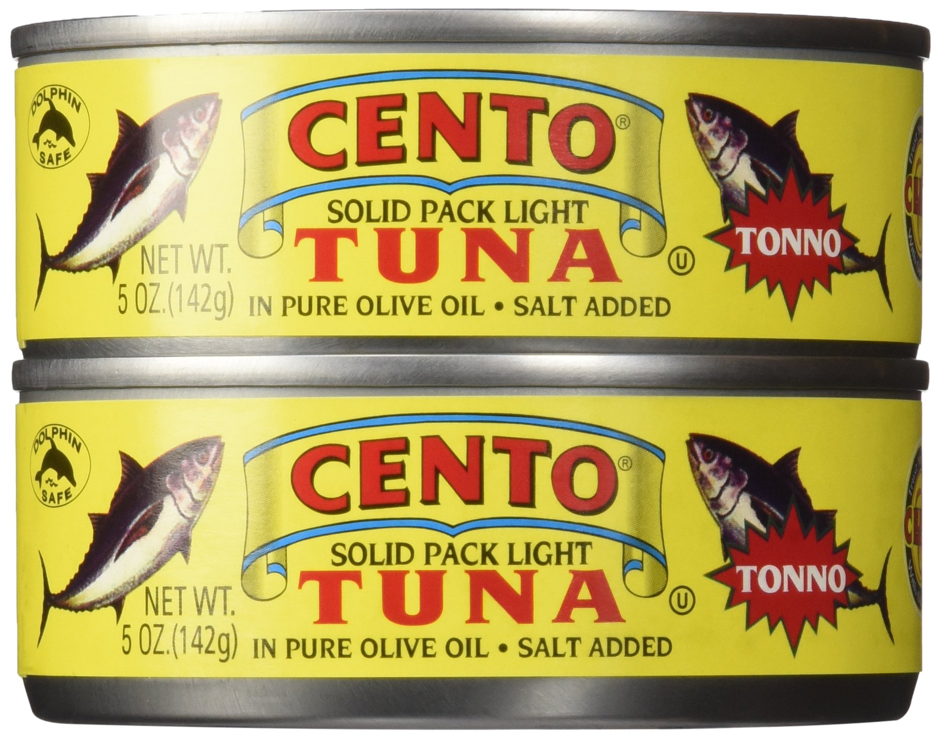 Cento Tuna in Olive Oil, 5 Ounce (Pack of 12) - Premium Italian Albacore Tuna for Salads, Sandwiches & Pasta Dishes - High Protein, Keto & Paleo Friendly