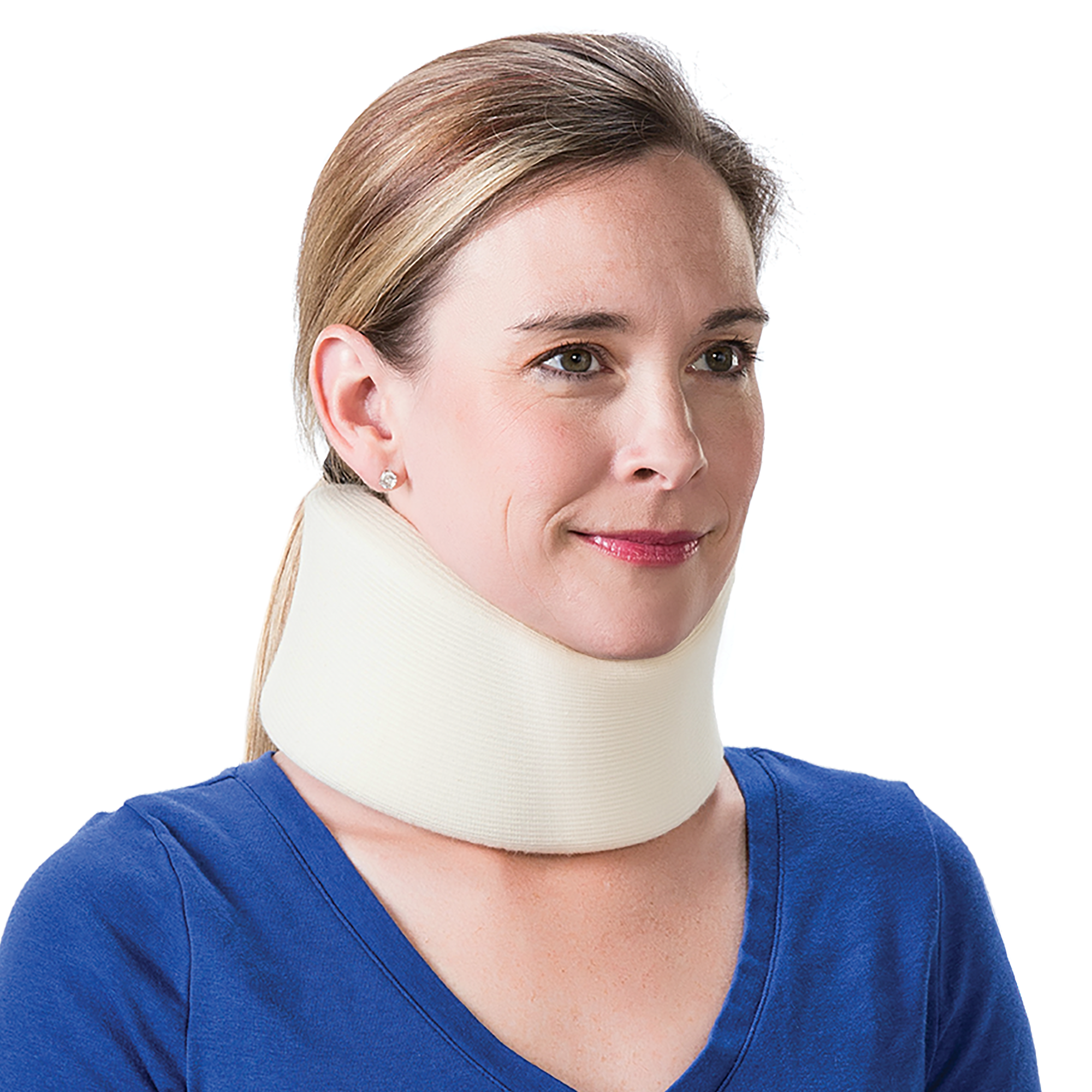 Orthopedic Foam Neck Brace for Pain Relief - Adjustable Cervical Collar Support for Whiplash, Post-Surgery & Sleeping - Comfortable Medical Neck Pillow for Adults & Seniors (Perfect for Travel, Office & Home Recovery)
