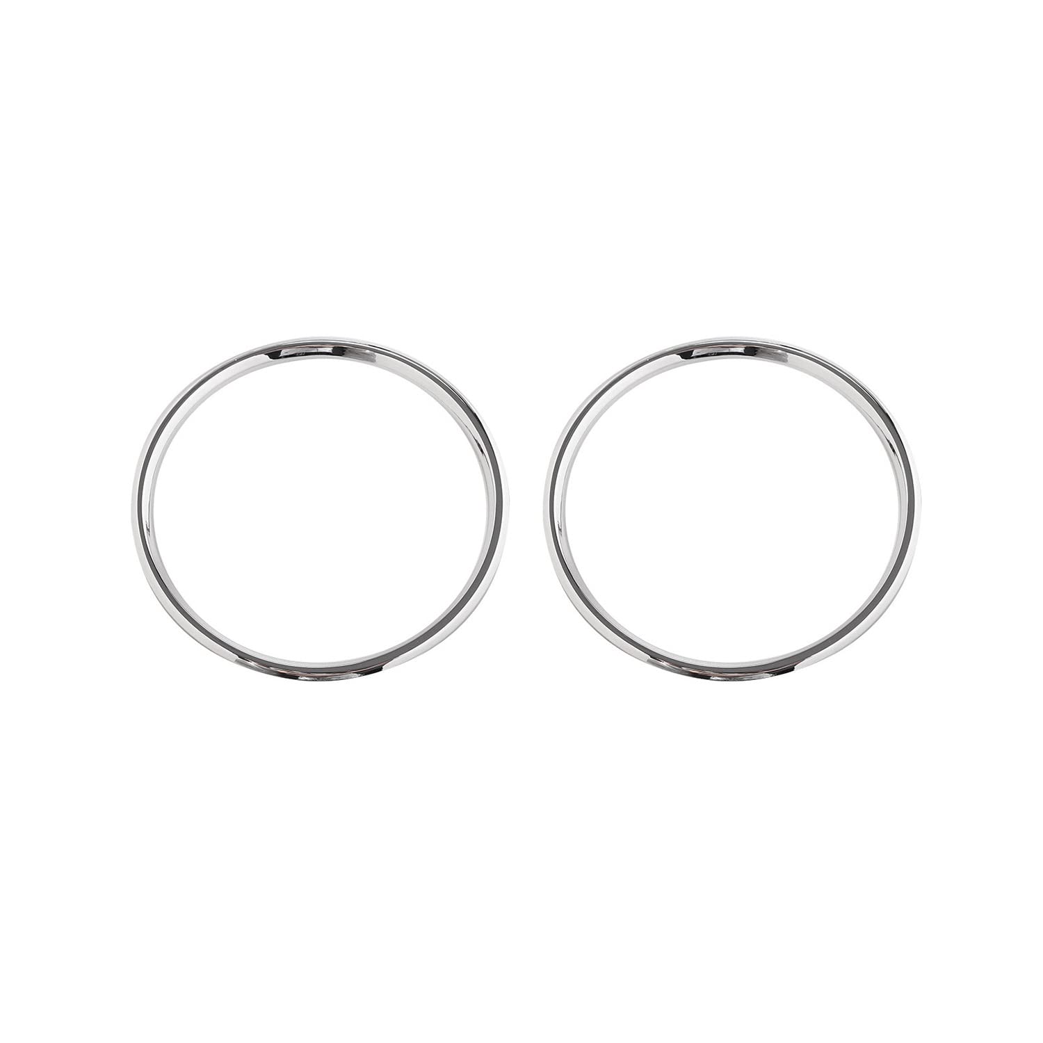 2015-2022 Ford Mustang Chrome Door Speaker Ring Trim Cover Frame Sticker - Interior Decoration Accessories for Car Customization & Audio System Upgrade
