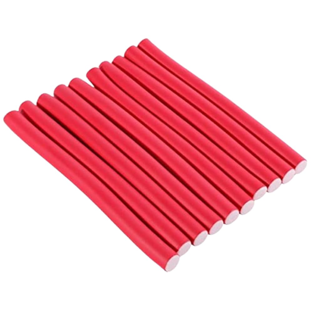 ZAUKY Soft Foam Hair Rollers Set - 10PCS No Heat Flexible Twist-Flex Rods for Women, Girls & Kids - Safe Heatless Curling for All Hair Types - Perfect for Overnight Styling, Beach Waves & Everyday Hairstyles
