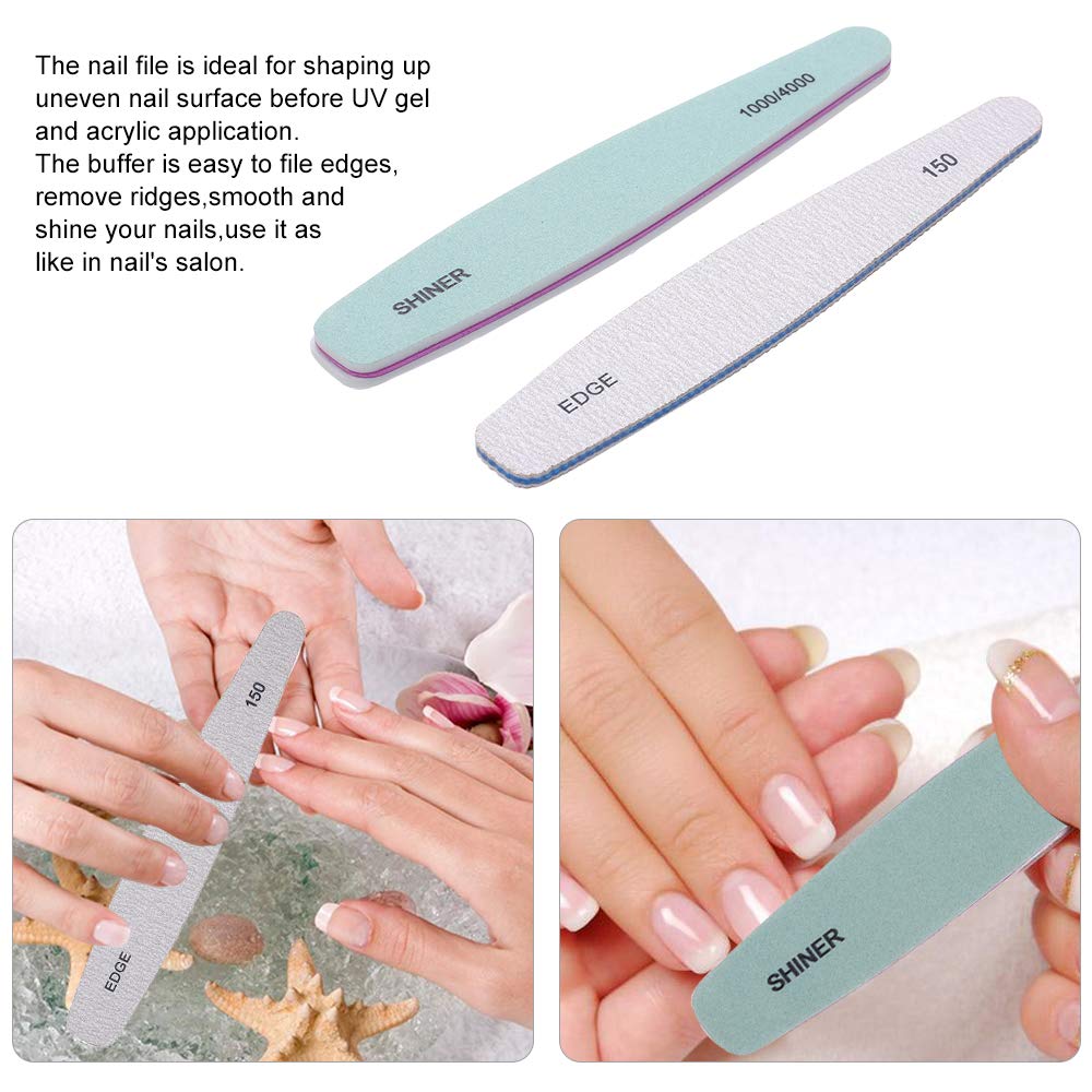 Professional Nail Art Kit with Dual-End Dotting Pens, Nail File, Buffer, 12 Colors Rhinestones, Nail Dust Brush & Tweezers - Perfect for DIY Manicures, Salon Nail Art & Home Nail Care