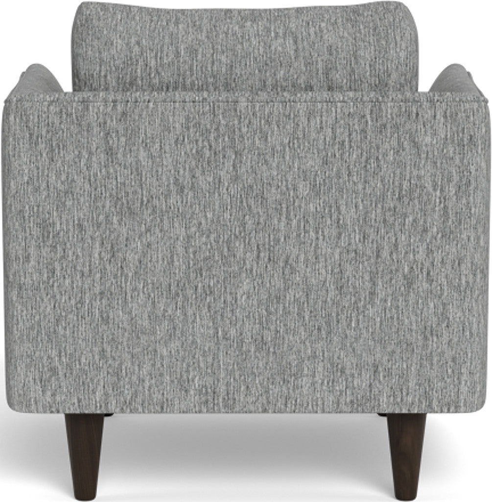 Rainey 35 Armchair - Modern Accent Chair for Living Room, Bedroom & Office - Comfortable Upholstered Lounge Chair with Wooden Legs - Perfect for Reading, Relaxing & Home Decor