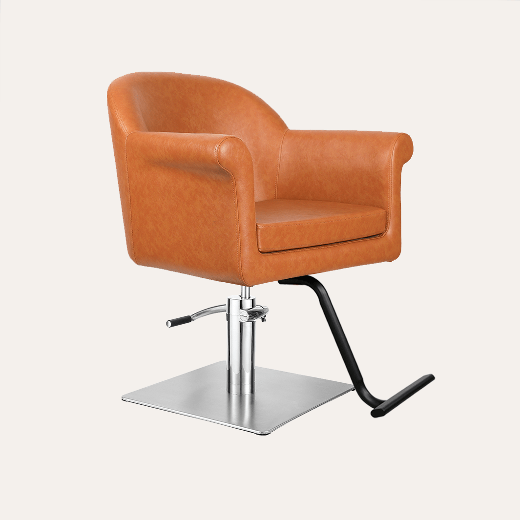 Premium Hudson Salon Chair - Professional Hydraulic Barber & Stylist Chair for Hairdressing, Beauty Salon & Home Use - Heavy Duty Adjustable Swivel Base with Footrest