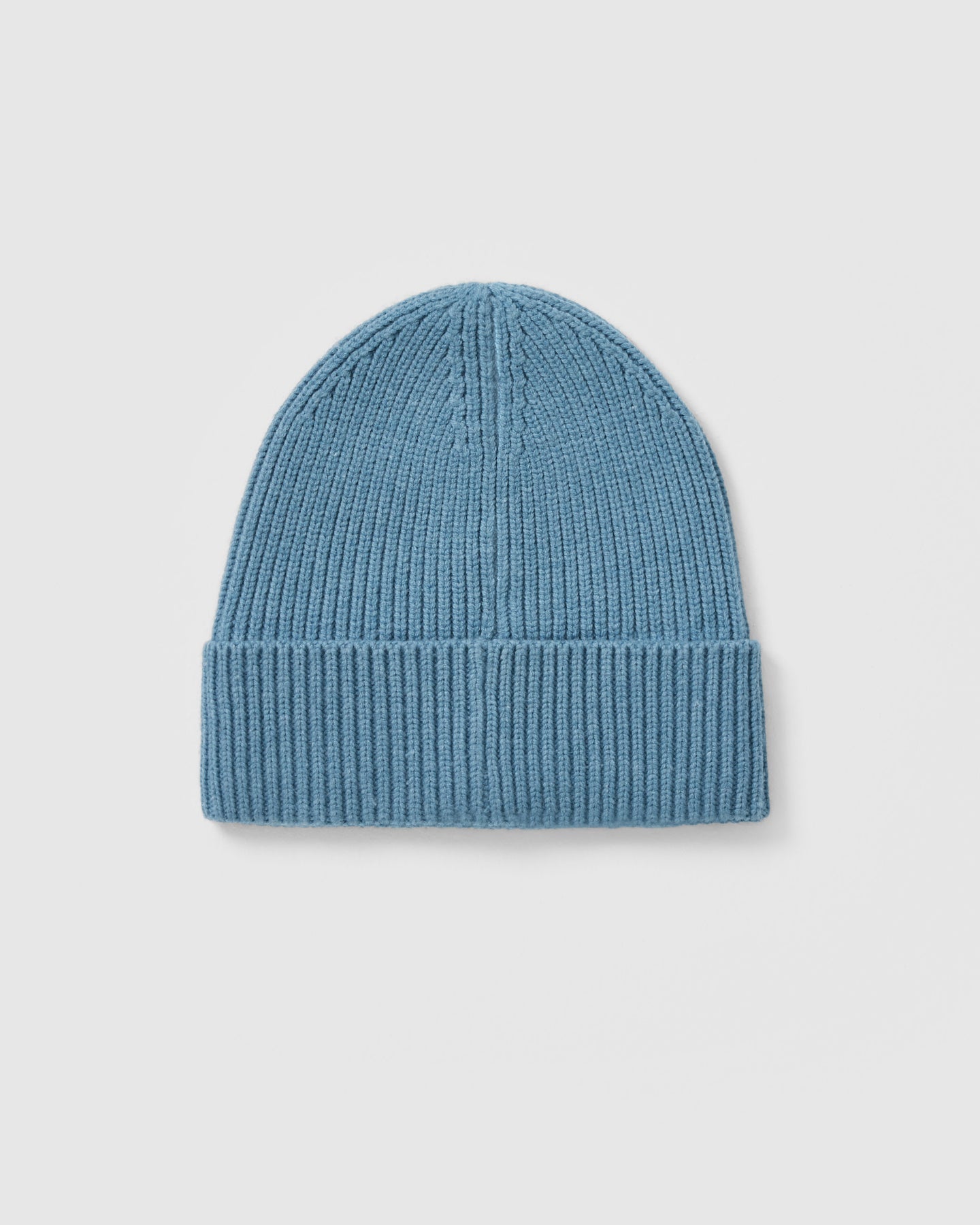 Steel Blue Ribbed Beanie - Warm Winter Knit Hat for Men & Women - Perfect for Skiing, Snowboarding & Outdoor Activities