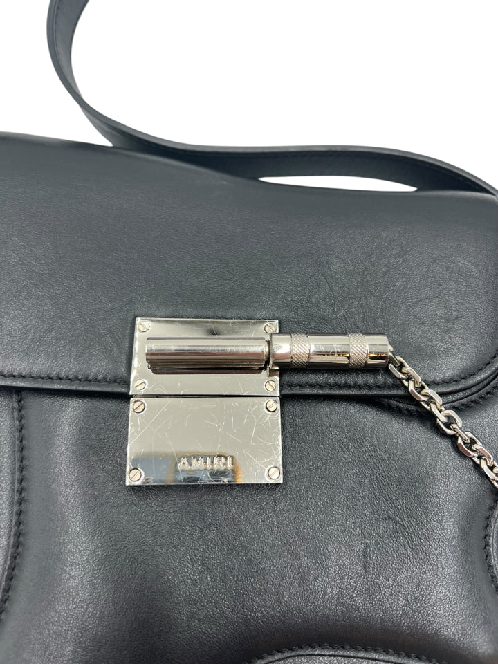 Amiri Black Guitar Crossbody Bag - Stylish Leather Shoulder Bag for Men & Women | Perfect for Concerts, Travel, and Everyday Use