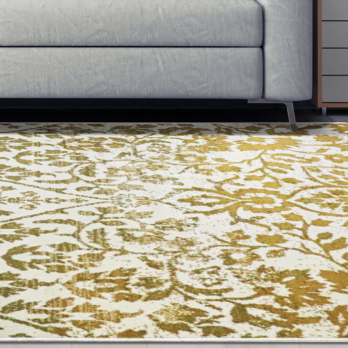 Pendleton Traditional Floral Indoor Area Rug & Runner Rug - Soft Non-Slip Living Room Carpet for Bedroom, Dining Room Decor