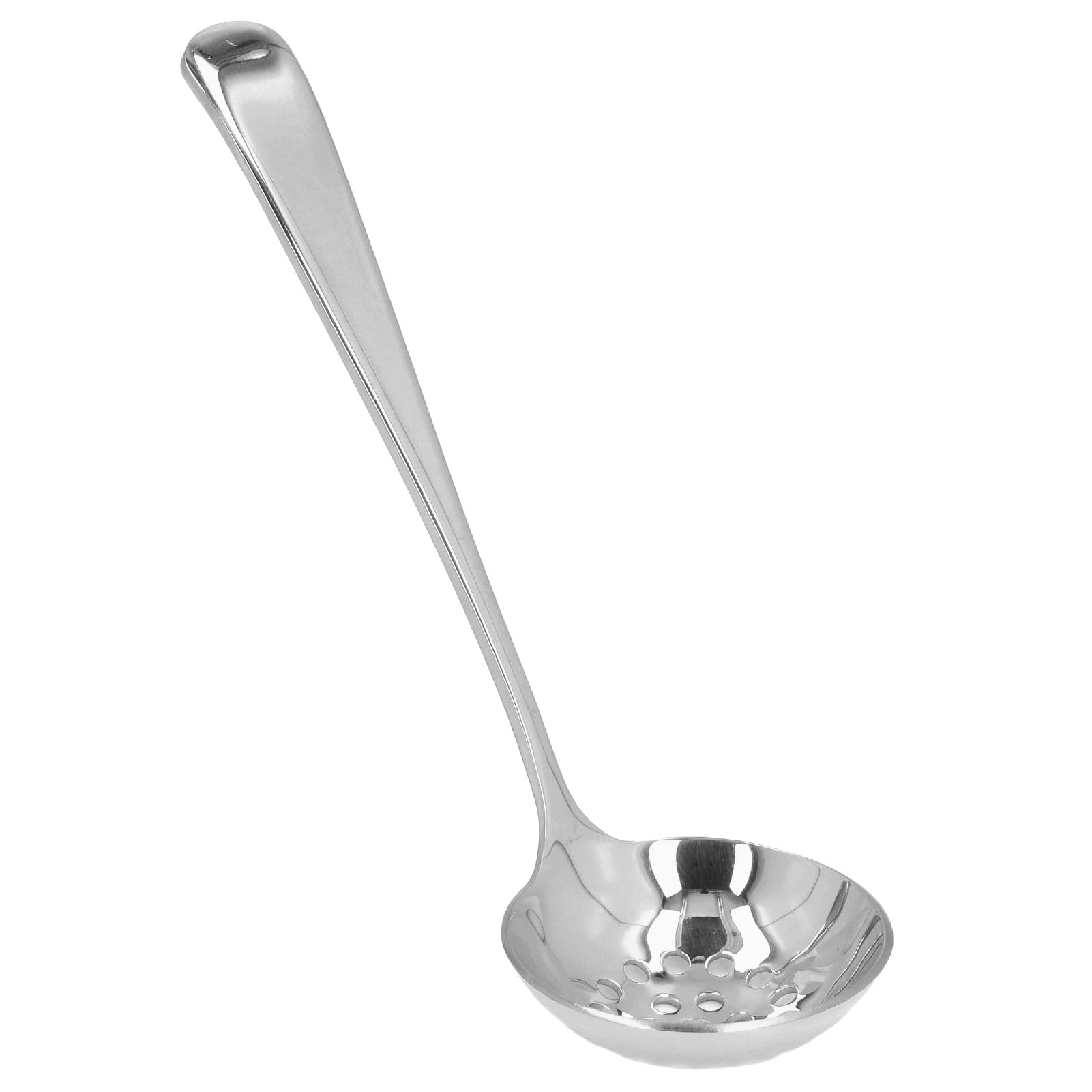 Premium Stainless Steel Soup Ladle with Long Handle - Thickened, Durable & Easy to Clean Kitchen Utensil for Cooking, Serving & Meal Prep (Silver)