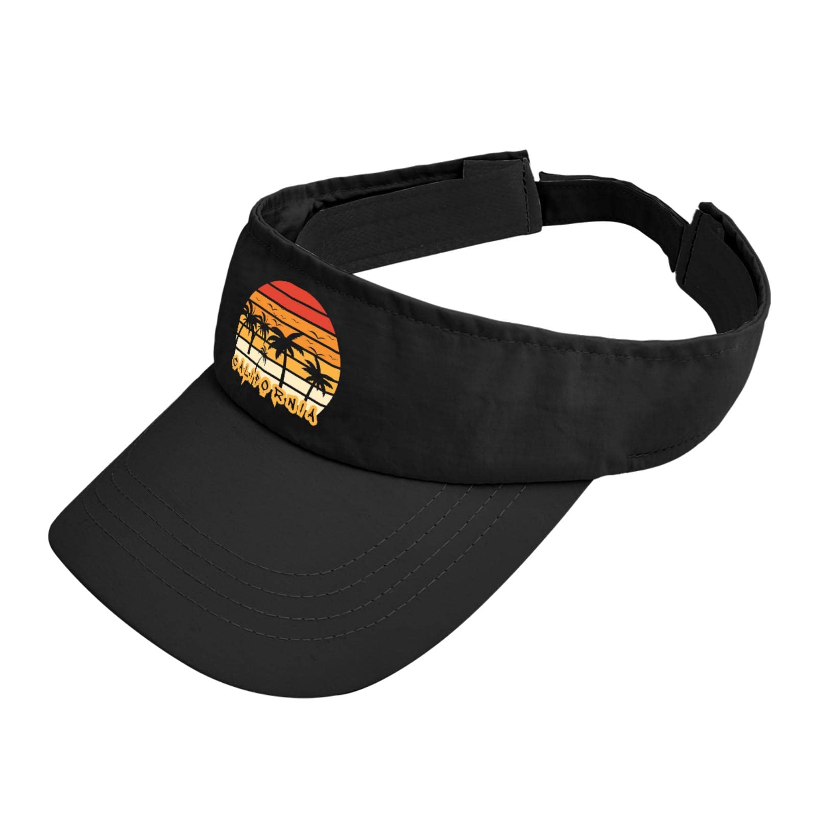 Retro California Visor Palm Hats for Women - Trendy Sun Visor & Golf Hat - Beach, Outdoor, Sports, Summer Fashion Accessory