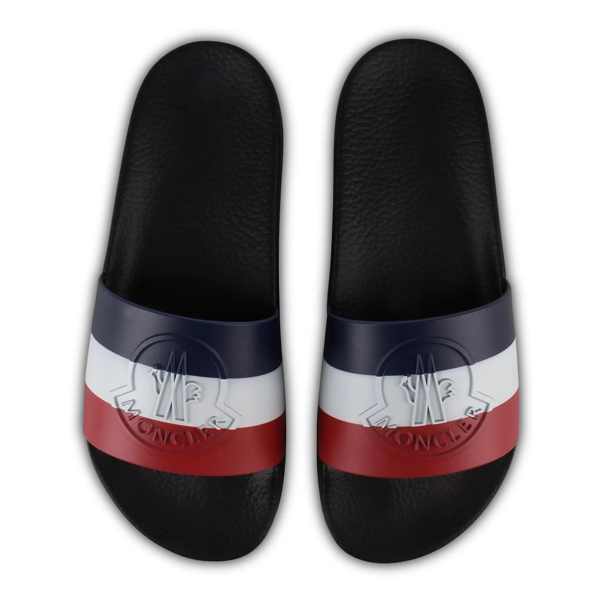 Moncler Basile Black Sliders - Premium Men's Slide Sandals for Summer Comfort & Style - Perfect for Beach, Pool, and Casual Outings