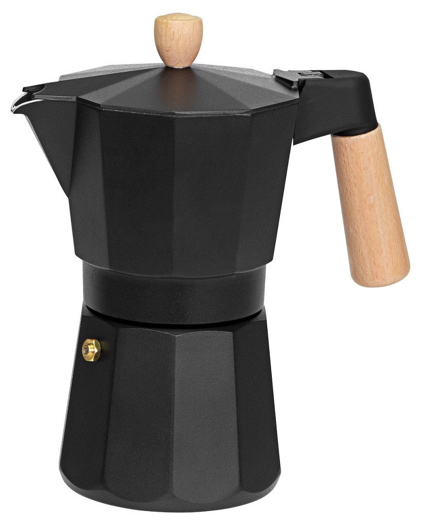 Avanti Malmo 6-Cup Espresso Coffee Maker - Black | Compact & Fast Brewing for Home, Office, or Gifts