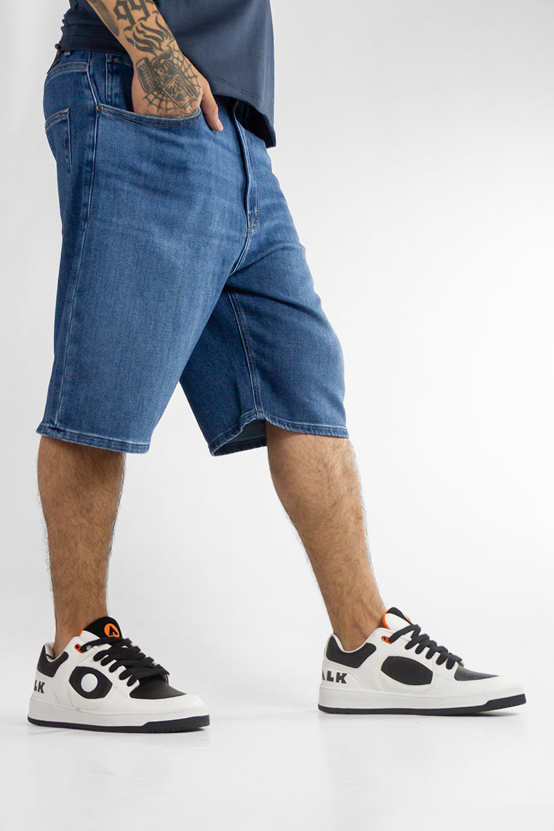 Bermuda Walkshort Saturn Baggy Blue - Men's Casual Comfort Shorts for Walking, Running, and Outdoor Activities