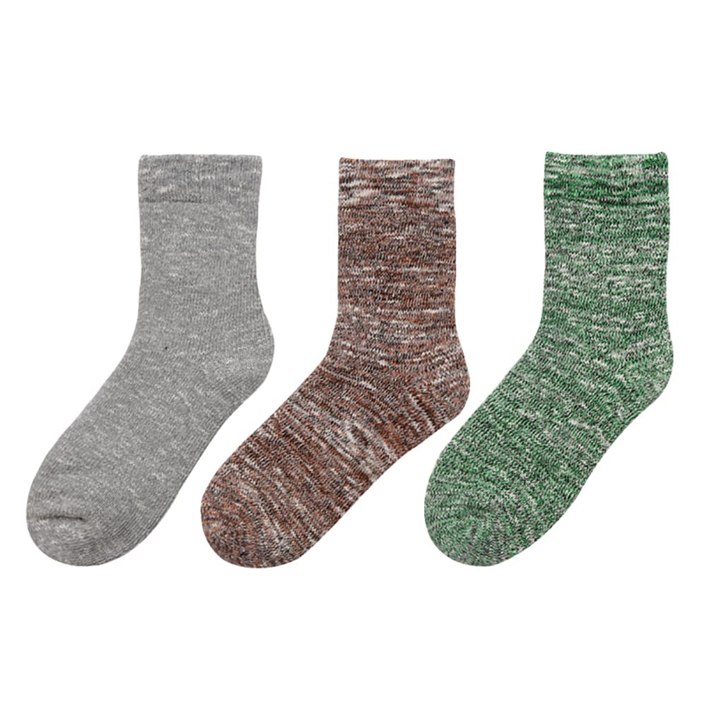 Men's Thermal Wool Bed Socks - Thickened Fleece Knitted Winter Warm Socks for Cold Nights & Indoor Comfort - Perfect for Home, Office & Relaxation