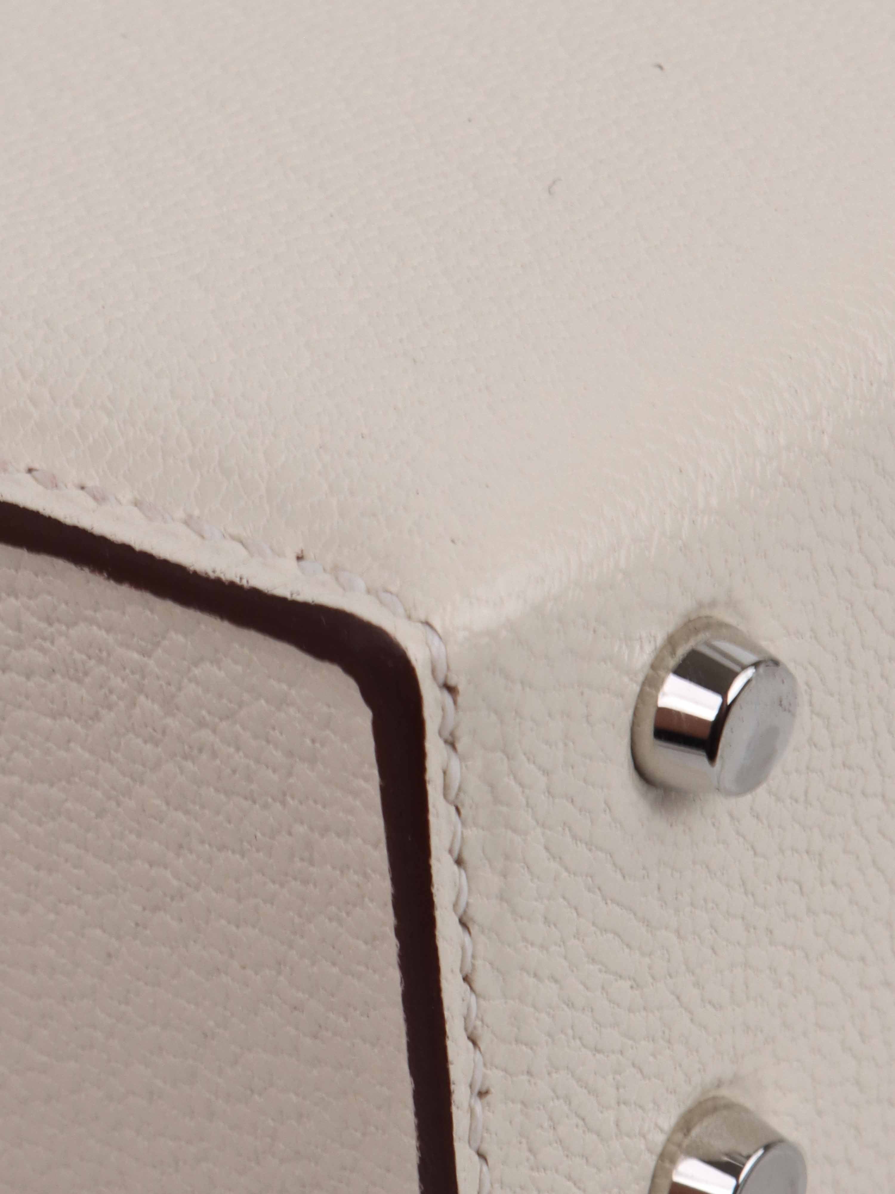 Hermes Mini Verrou Bag in Chevre Mysore Nata Leather with Havane/Tchai/Etoupe Hardware - Luxury Crossbody Bag for Women | Perfect for Evening Events, Date Nights & Special Occasions