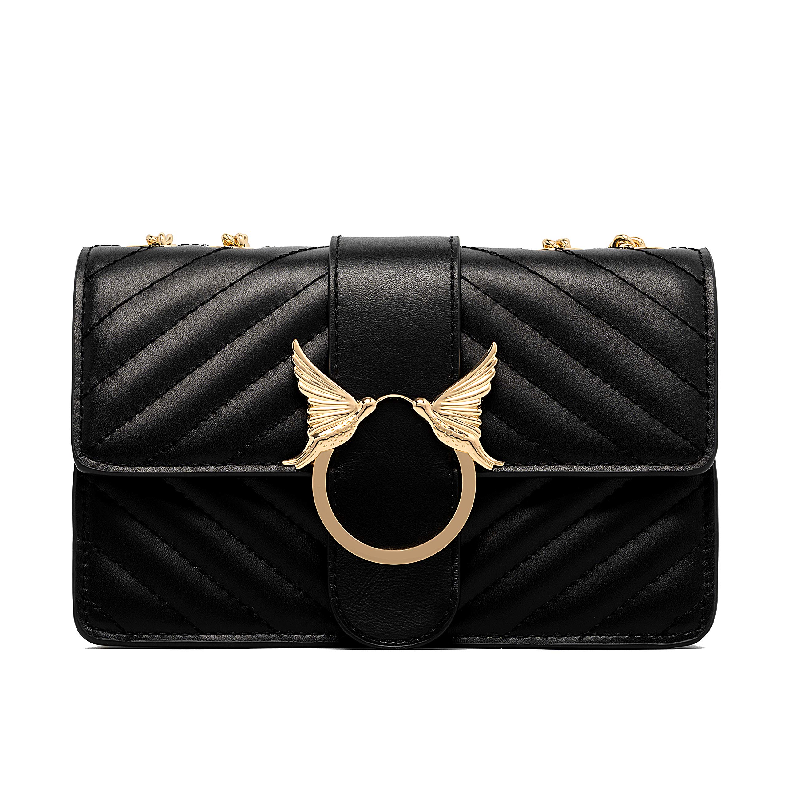 Trendy Quilted Leather Crossbody Bag for Women - Stylish Shoulder Purse with Chain, Perfect for Daily Use & Parties