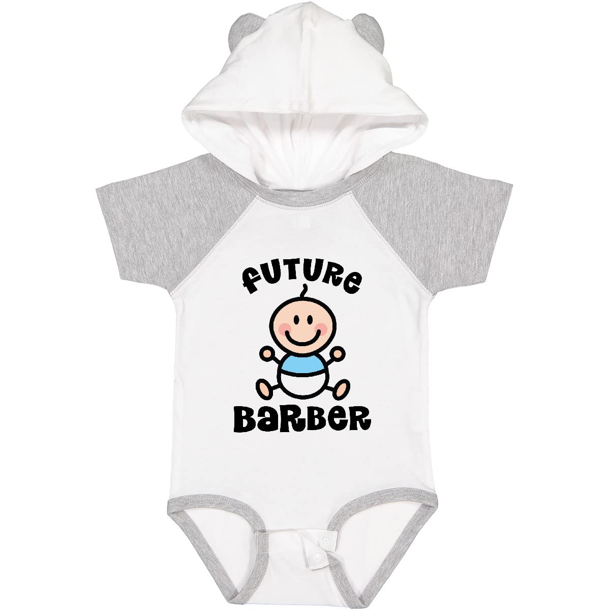 Inktastic Future Barber in Training Baby Boy Onesie - Cute Barber Shop Themed Bodysuit for Infants & Toddlers - Perfect Gift for Baby Showers, Birthdays & First Haircuts