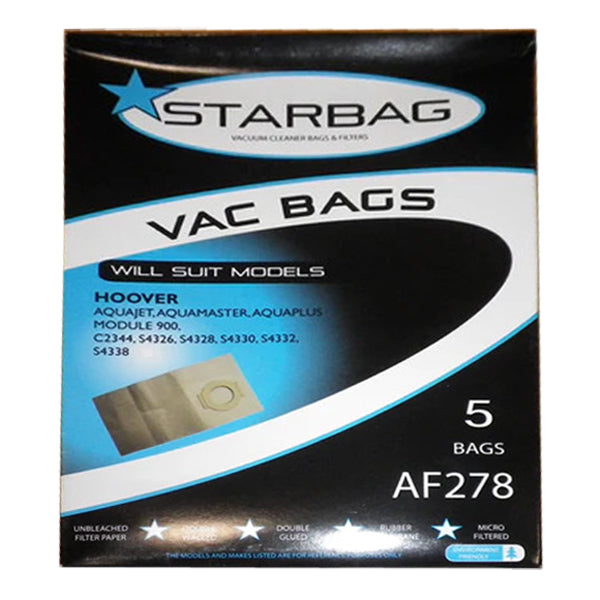 StarBag AF278 Vacuum Cleaner Bags - Compatible with [Brand/Model] - 10 Pack - HEPA Filtration - for Home Cleaning & Pet Hair Removal