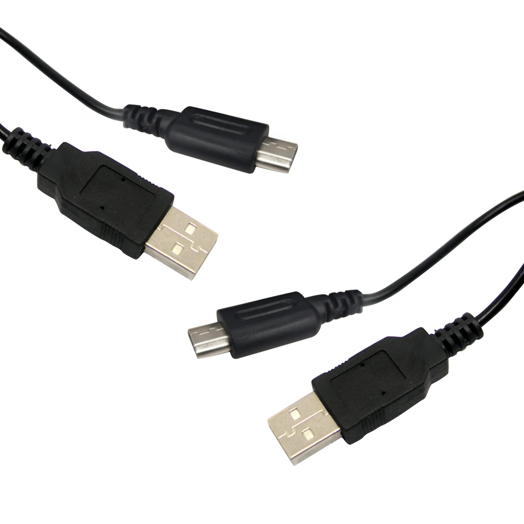 IRYNA 2-Pack USB Charger Cable for Nintendo DS/DS Lite - Replacement Power Cord for Gaming Console - Perfect for Home, Travel & On-the-Go Gaming