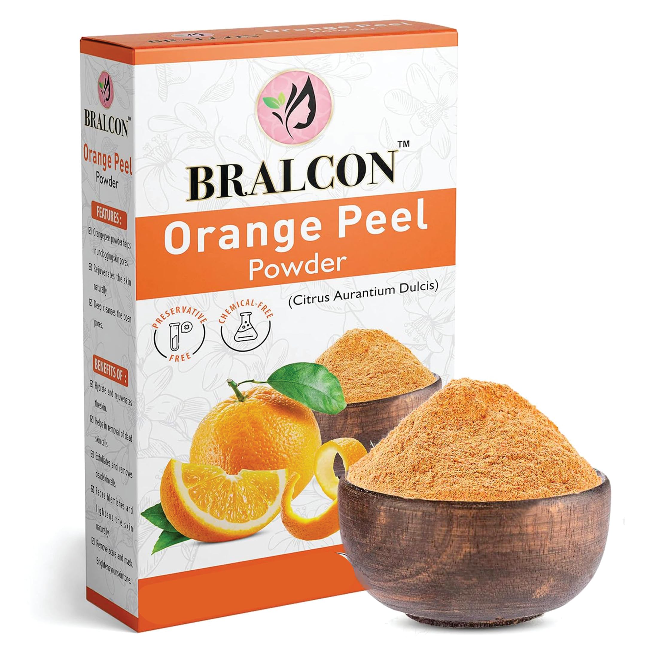 Organic Kasturi Haldi, Orange & Pomegranate Peel Powder Combo - 300g (100g x 3) | Turmeric Powder, Orange Peel Powder, Pomegranate Peel Powder for Glowing Skin | DIY Face Masks, Skin Brightening, Natural Skincare Routine