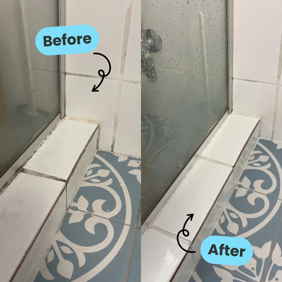 Eco-Friendly Biome Bathroom Cleaner Kit with Free Glass Spray Bottle – Natural, Non-Toxic Solution for Shower, Sink & Tile Cleaning