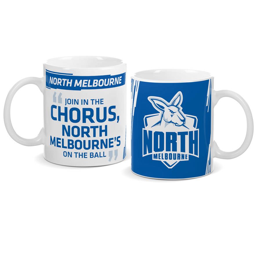 Official AFL North Melbourne Kangaroos Ceramic Coffee Mug - Insulated Travel Cup for Hot & Cold Drinks - Perfect Gift for Football Fans, Office Use, Home Decor & Game Day Tailgating