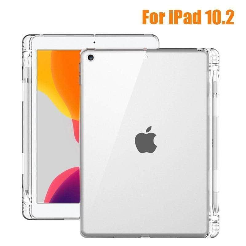 Apple iPad 10.2-inch 9th Generation (2021) Clear TPU Protective Case - Slim Shockproof Cover for School, Work & Travel