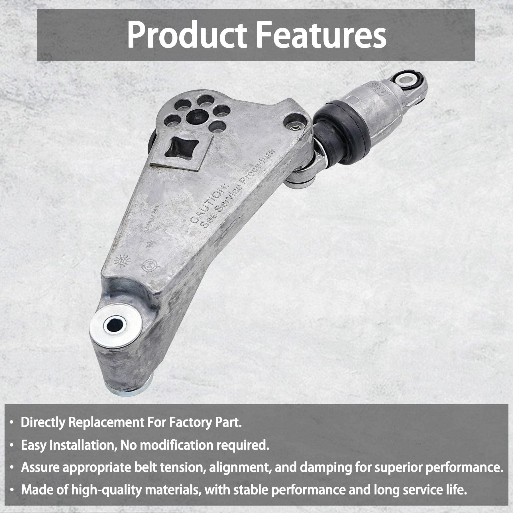 High-Quality Belt Tensioner Assembly with Pulley for 2012-2018 Jeep Wrangler JK V6 3.6L - Replaces 04627038AA, 4627038AA, 39415 - Perfect for Smooth Engine Performance & Off-Road Adventures