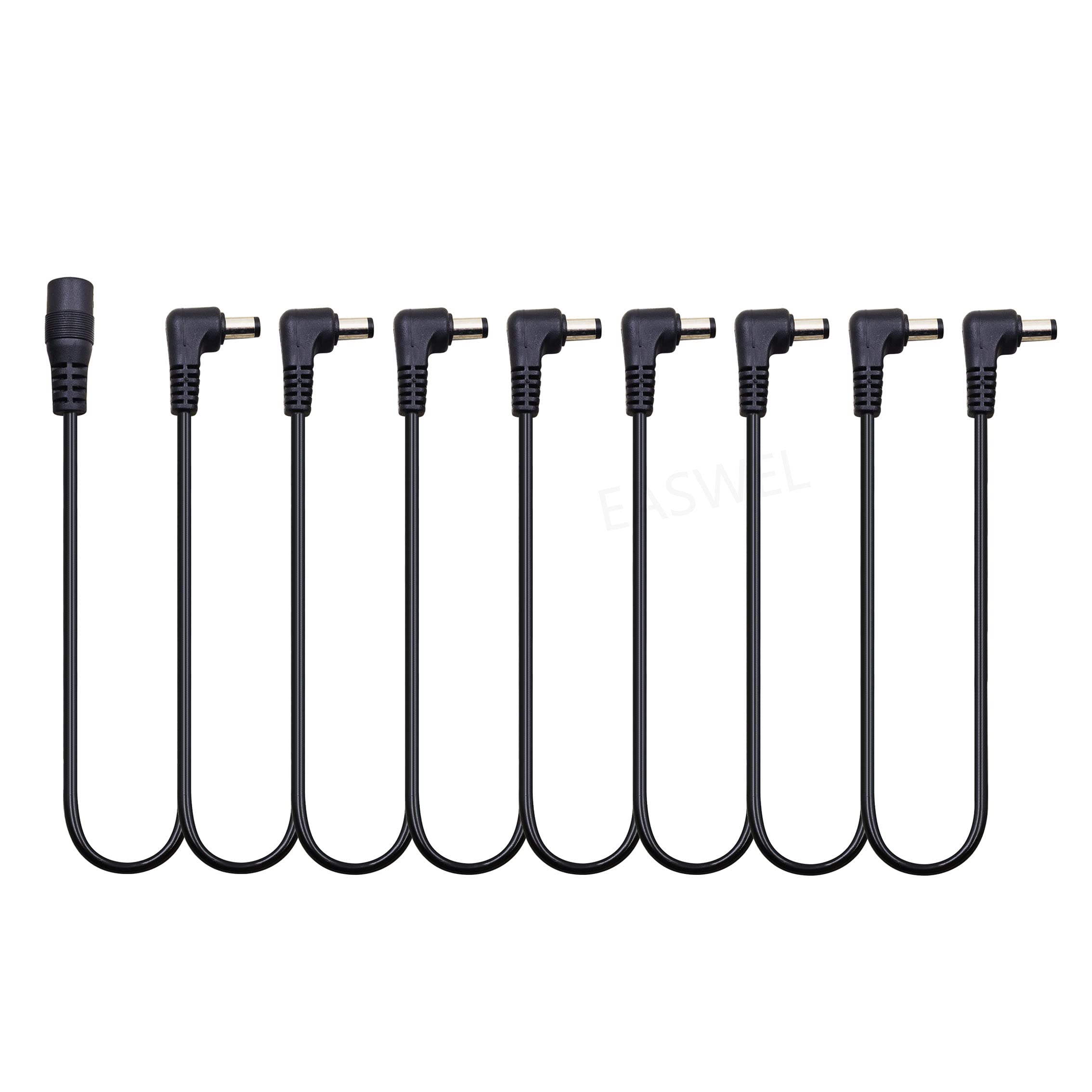 8-Way Daisy Chain Cable for Guitar Pedals - 9V Power Supply Adapter for Electric Guitar Effects Pedals - Perfect for Live Performances & Home Studio Setups