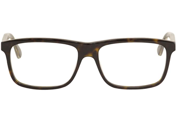 Gucci GG 0384O 003 Havana Rectangular Unisex Eyeglasses - Premium Designer Glasses for Men & Women - Perfect for Fashion, Work & Everyday Wear
