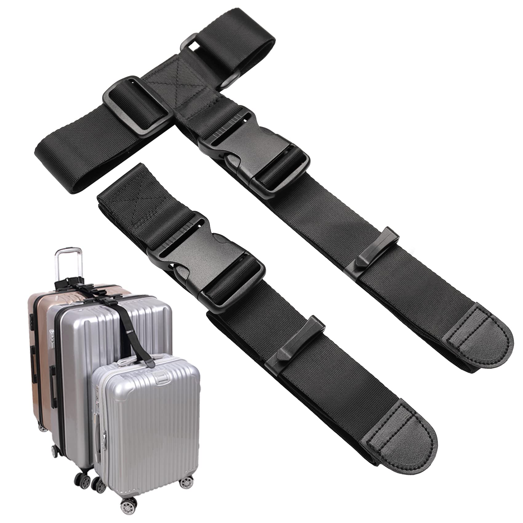 Vigorport Adjustable Luggage Connector Straps - 1.5
