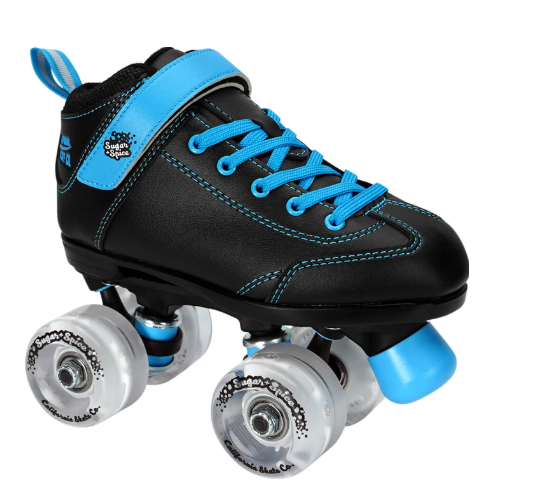 Sure Grip Sugar and Spice Youth Roller Skates - Adjustable Quad Roller Skates for Girls & Teens - Perfect for Indoor & Outdoor Skating, Rink, Park, and Roller Derby Fun