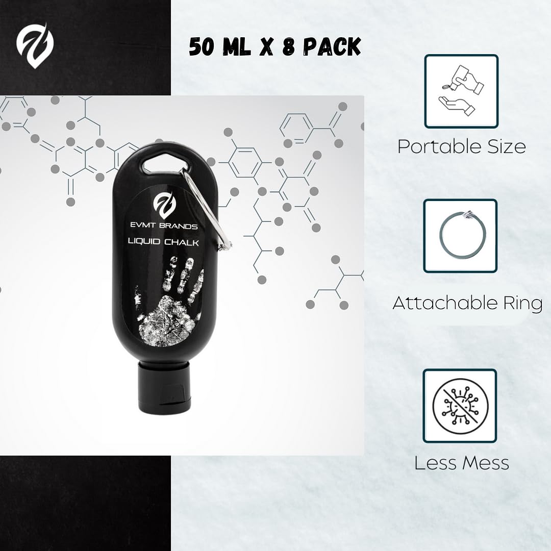 Liquid Chalk for Weightlifting & Gymnastics - Sweat Resistant, Long Lasting Grip Enhancer for Rock Climbing, Dancing & Strength Training | Mess Free Gym Chalk for Better Performance | Ideal for Athletes, Climbers & Fitness Enthusiasts
